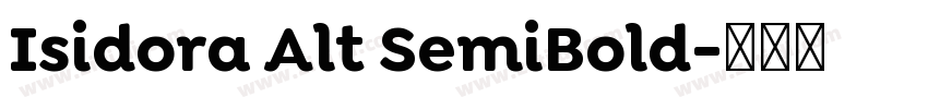 Isidora Alt SemiBold字体转换
